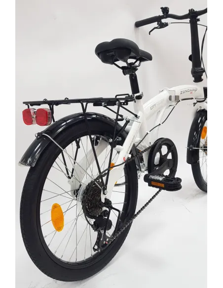 Rower Damski Męski Składany Miejski 20 SHIMANO Bagażnik Oświetlenie Stopka