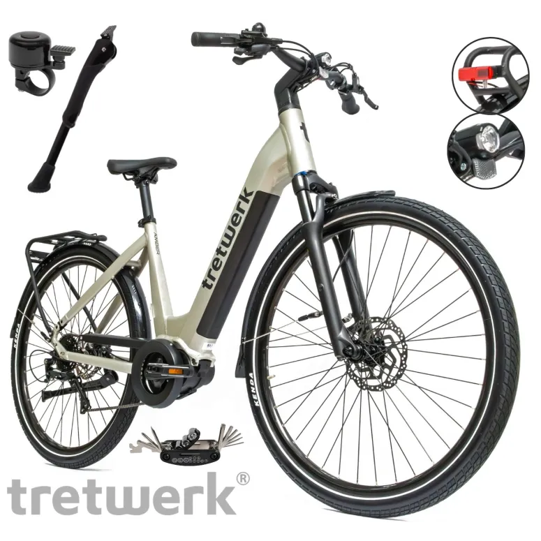 Rower Elektryczny Damski Miejski 28 SHIMANO Acera Aluminium Hydraulika