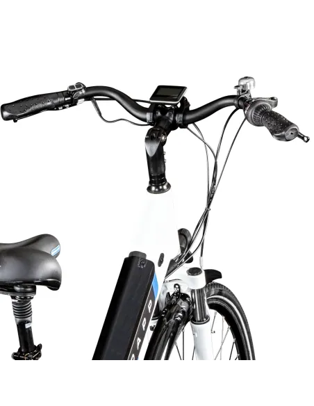 Rower Elektryczny Damski Miejski 28 Aluminium 250 W SHIMANO LCD Amortyzacja