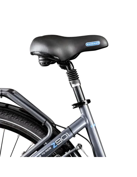 Rower Elektryczny Damski Miejski 28 Aluminium 250 W SHIMANO LCD Amortyzacja