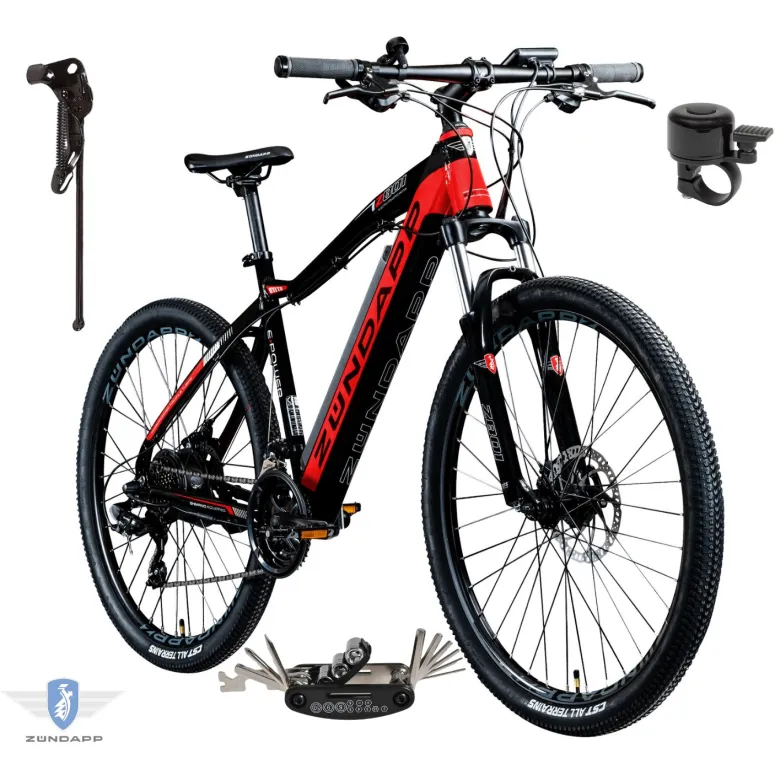 Rower Elektryczny Damski Męski Górski 27,5" SHIMANO LCD 250 W Amory ALU