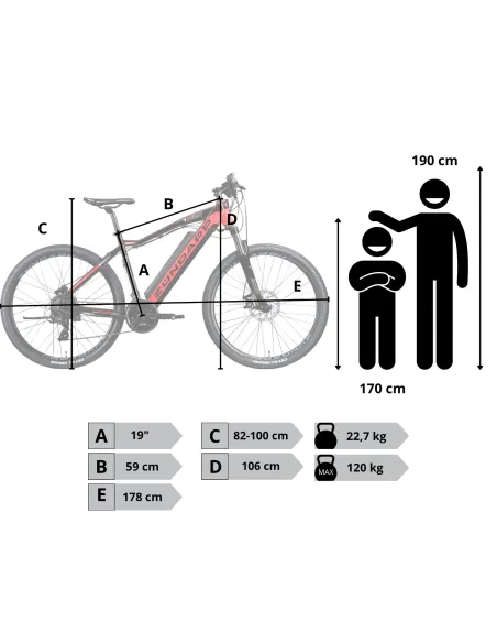 Rower Elektryczny Damski Męski Górski 27,5" SHIMANO LCD 250 W Amory ALU