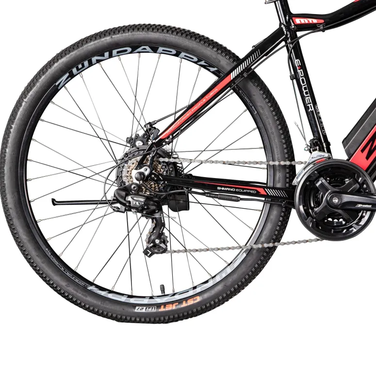 Rower Elektryczny Damski Męski Górski 27,5" SHIMANO LCD 250 W Amory ALU