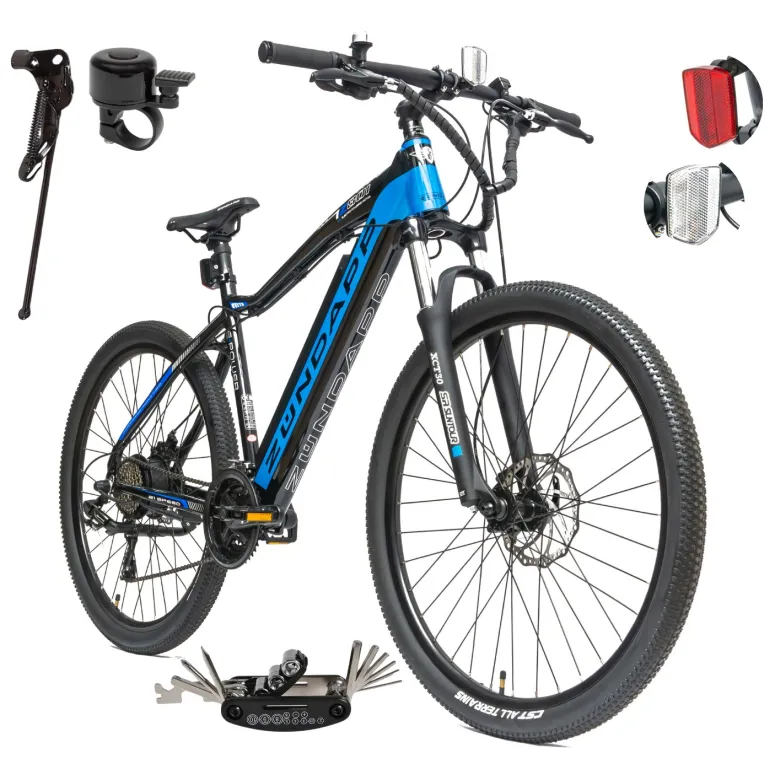 Rower Elektryczny Męski Damski Górski 27,5 MTB Amortyzacja Aluminium Tarcze