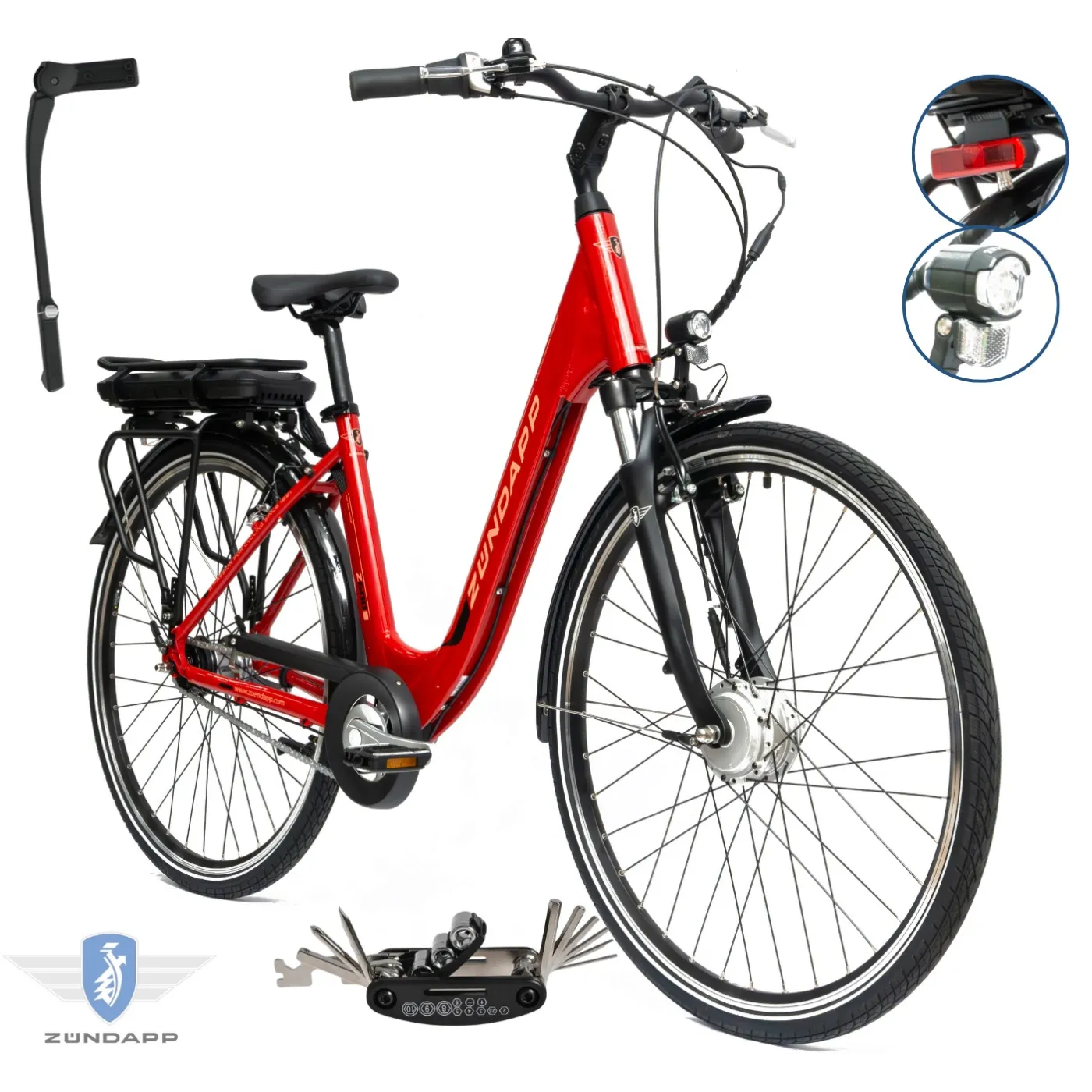Rower Elektryczny Damski Miejski 28" SHIMANO Nexus Amortyzacja Aluminium