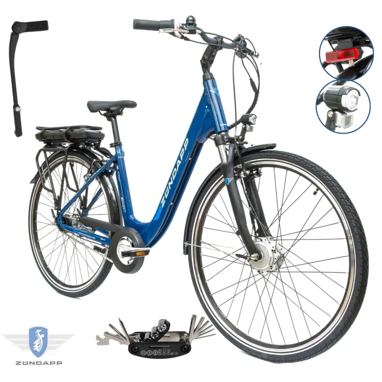 Rower Elektryczny Damski Miejski 28" SHIMANO Nexus Aluminium Amortyzacja