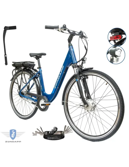 Rower Elektryczny Damski Miejski 28" SHIMANO Nexus Aluminium Amortyzacja