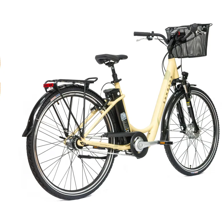 Rower Elektryczny Damski Miejski Koła 28" 250 W LCD Alu SHIMANO Nexus