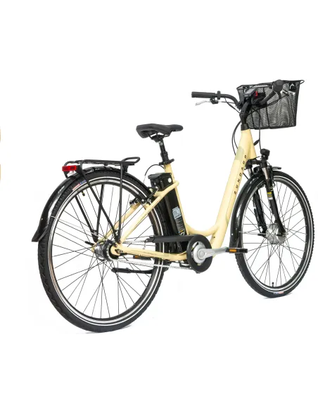 Rower Elektryczny Damski Miejski Koła 28" 250 W LCD Alu SHIMANO Nexus