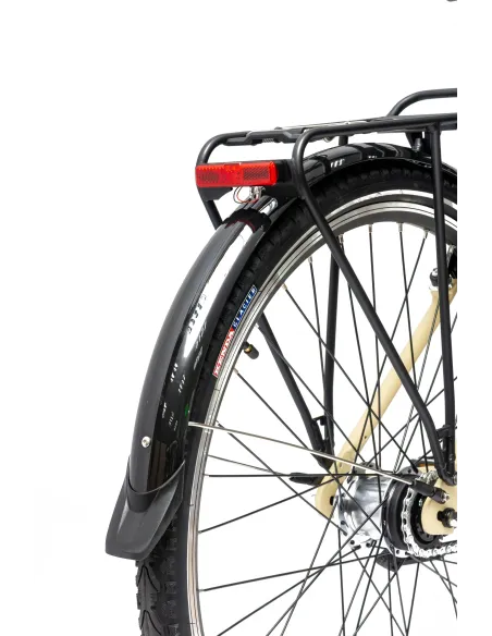 Rower Elektryczny Damski Miejski Koła 28" 250 W LCD Alu SHIMANO Nexus