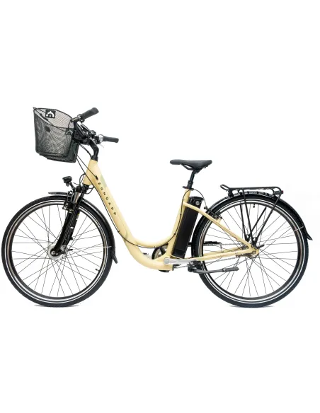 Rower Elektryczny Damski Miejski Koła 28" 250 W LCD Alu SHIMANO Nexus