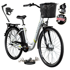 Rower Elektryczny Damski Miejski 28" SHIMANO Nexus Aluminium Amory 250 W