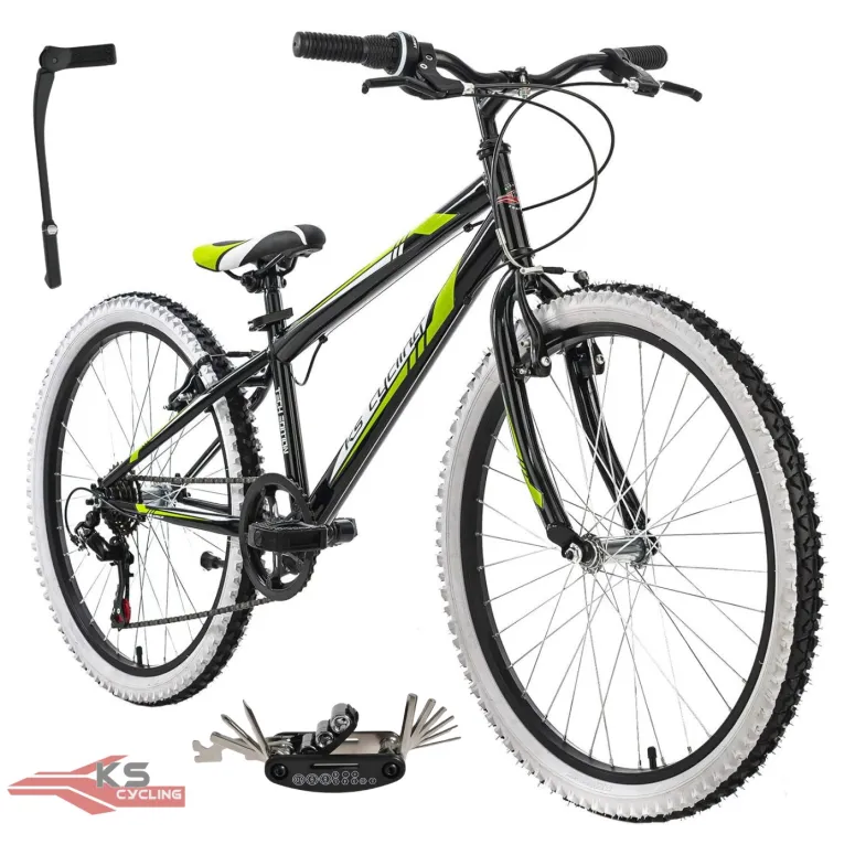 Rower Chłopięcy Górski MTB Koła 24" Junior SHIMANO Góral Dziecięcy Stopka