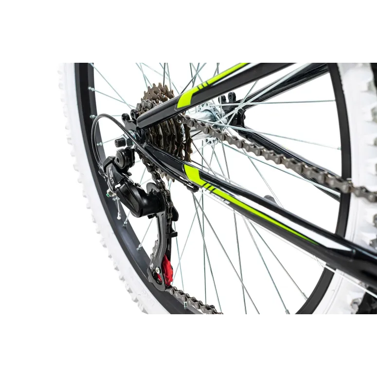 Rower Chłopięcy Górski MTB Koła 24" Junior SHIMANO Góral Dziecięcy Stopka