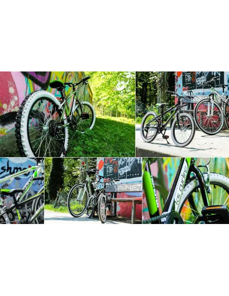 Rower Chłopięcy Górski MTB Koła 24" Junior SHIMANO Góral Dziecięcy Stopka