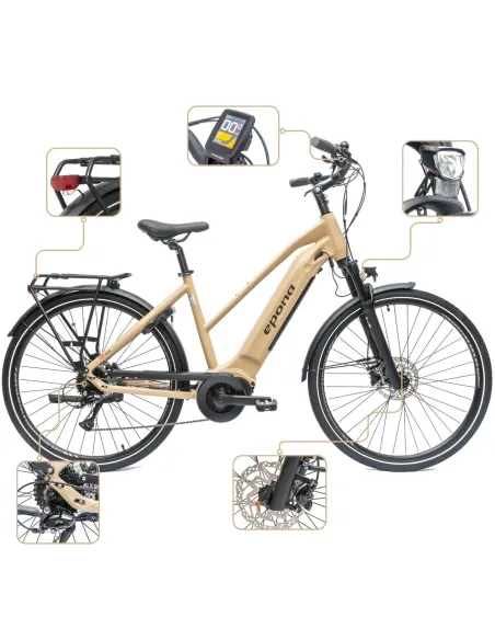 Rower Elektryczny Damski Męski Trekkingowy 28 250W 14.5AH Shimano 2024 UE