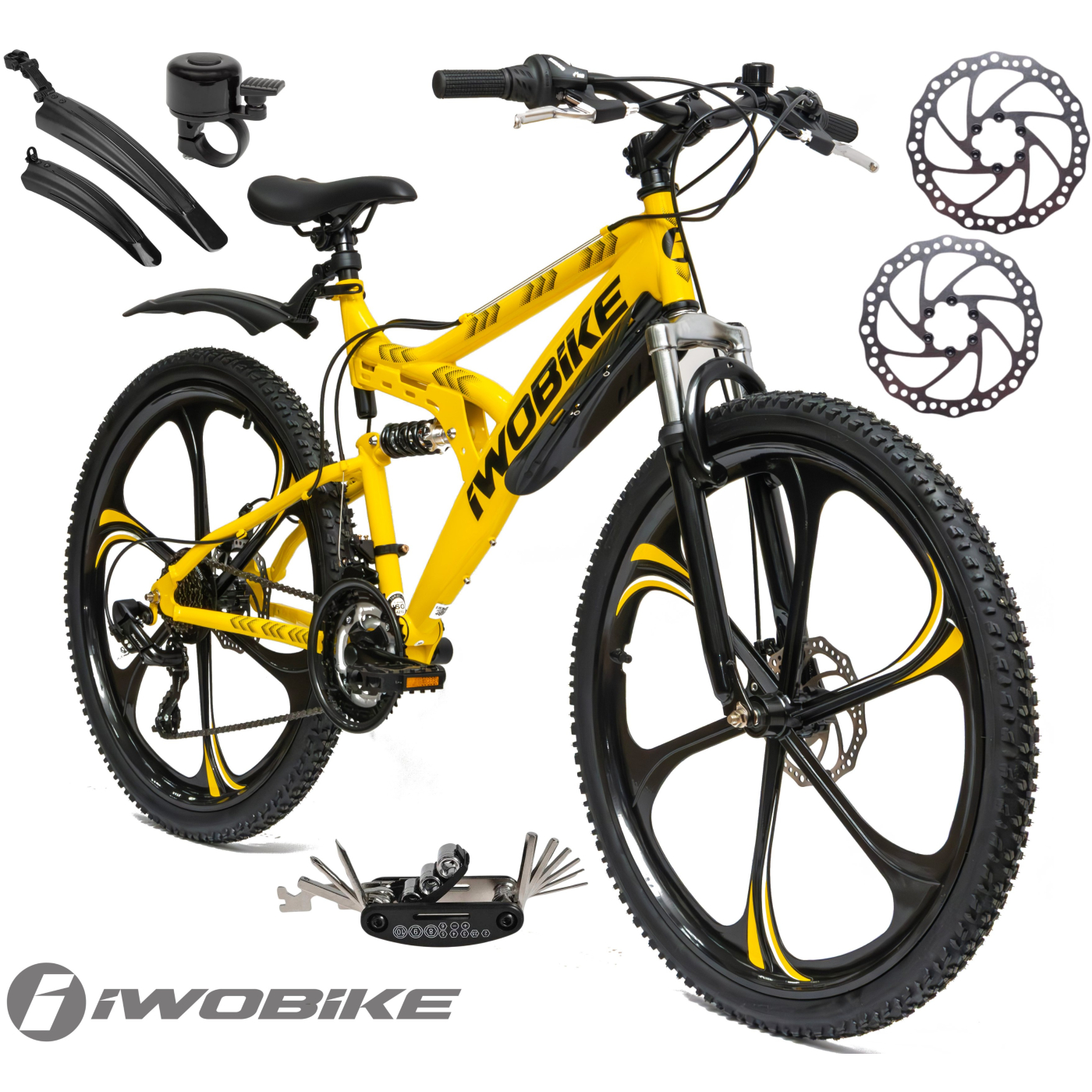 Rower Męski Damski Górski Koła 26 MTB Shimano IWOBIKE 2025 Full Amortyzacja