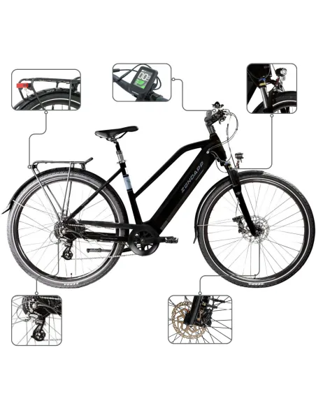 Rower Elektryczny Trekkingowy 28 Hydraulika 2025 Wspomaganie Światła Stopka