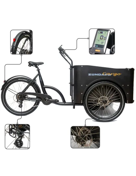 Rower Elektryczny Damski Męski Miejski Transportowy Cargo 24" 26" SHIMANO