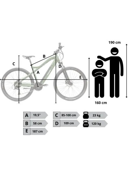 Rower Elektryczny Damski Męski Górski Koła 29" MTB Shimano Amory LCD 250 W