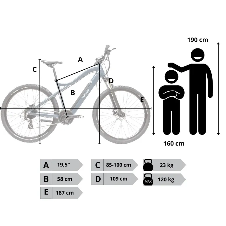 Rower Elektryczny Damski Męski Koła 29" Górski MTB Hydraulika Shimano Altus