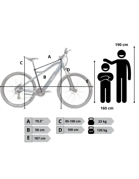 Rower Elektryczny Damski Męski Koła 29" Górski MTB Hydraulika Shimano Altus