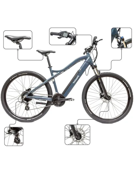 Rower Elektryczny Damski Męski Koła 29" Górski MTB Hydraulika Shimano Altus