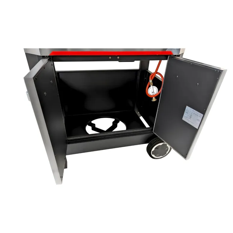 Grill Gazowy Ogrodowy ŻELIWNY Ruszt Nierdzewny Hamson 16,5kW 4+1 Mocny Duży