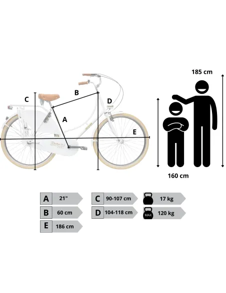 Rower Damski Miejski Koła 28" SHIMANO Nexus Oświetlenie Dynamo Bagażnik