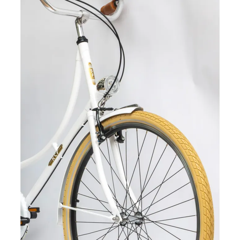 Rower Damski Miejski Koła 28" SHIMANO Nexus Oświetlenie Dynamo Bagażnik