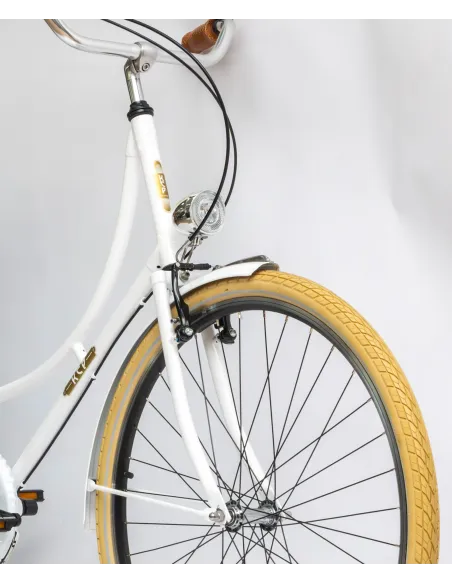 Rower Damski Miejski Koła 28" SHIMANO Nexus Oświetlenie Dynamo Bagażnik