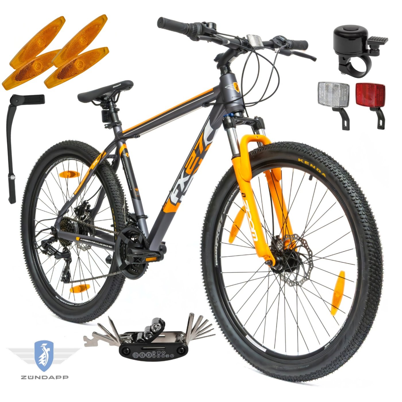 Rower Górski 27,5 Hardtail MTB Aluminiowy Tarcze Dzwonek Stopka Revo Góral