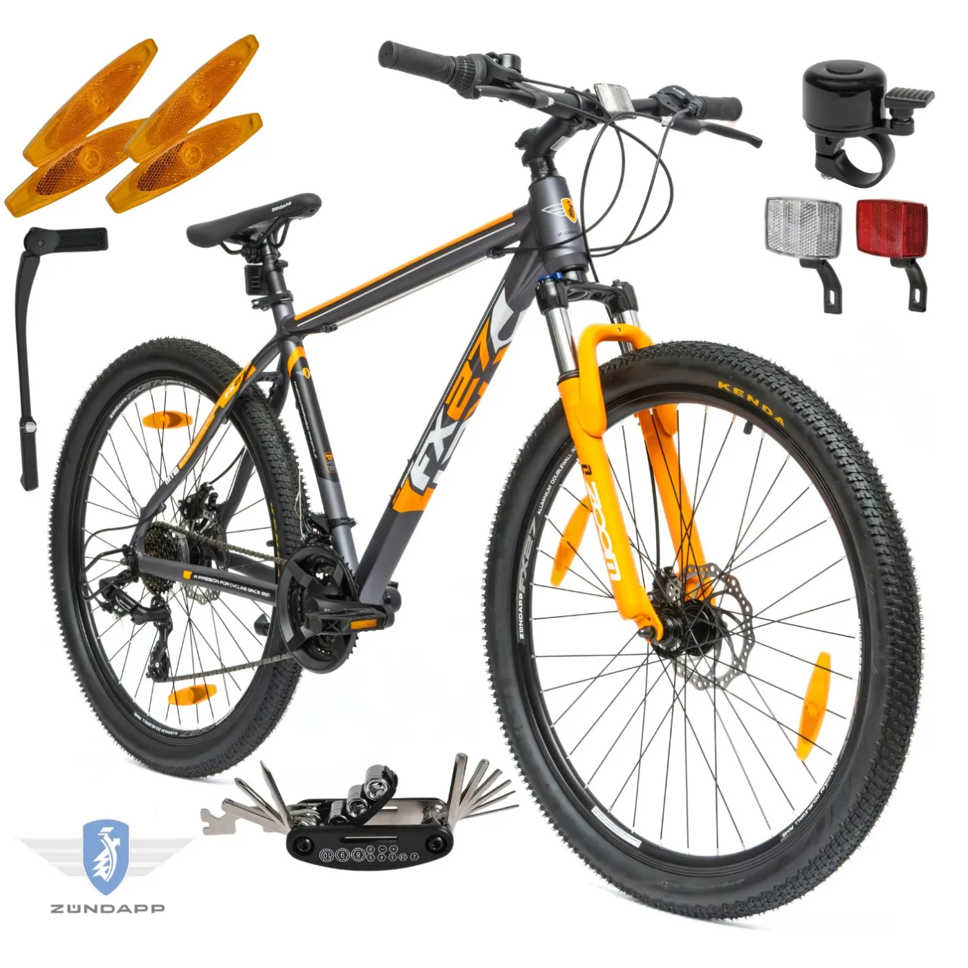 Rower Górski 27,5 Hardtail MTB Aluminiowy Tarcze Dzwonek Stopka Revo Góral