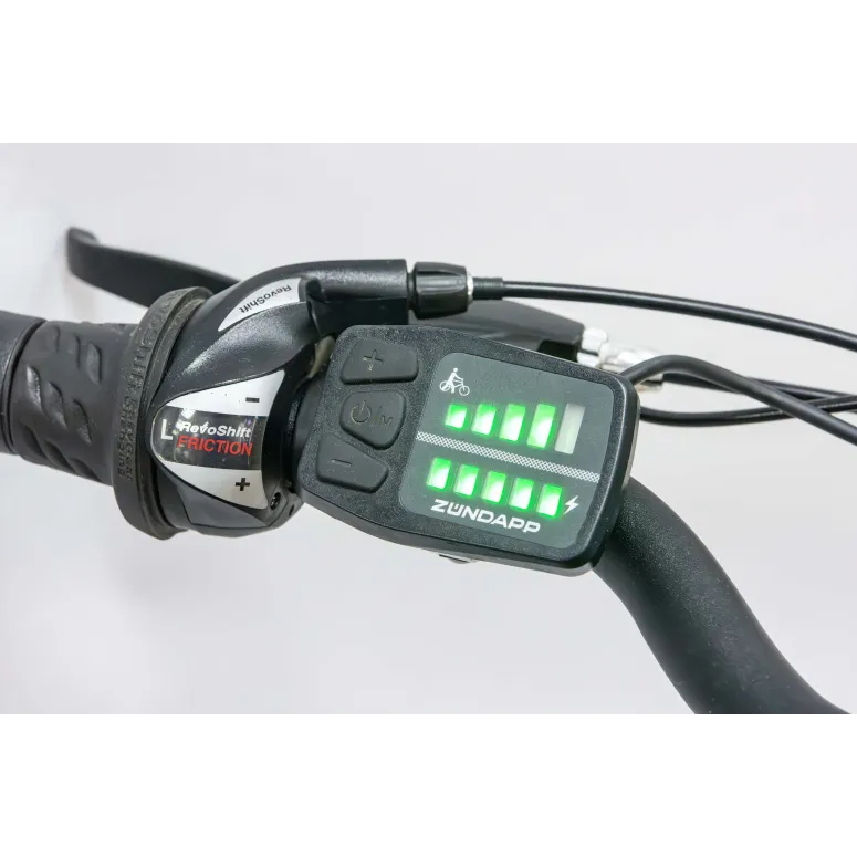 Rower Elektryczny Męski Trekkingowy 28" SHIMANO 250 W LED Amory Aluminium