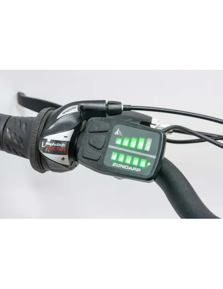 Rower Elektryczny Męski Trekkingowy 28" SHIMANO 250 W LED Amory Aluminium