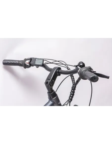 Rower Elektryczny Męski Trekkingowy 28" SHIMANO 250 W LED Amory Aluminium