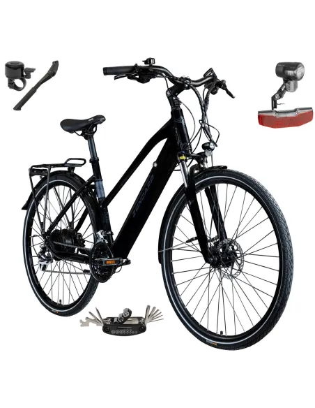 Rower Elektryczny Damski Męski Trekkingowy 28 250W Shimano Hydraulika ALU