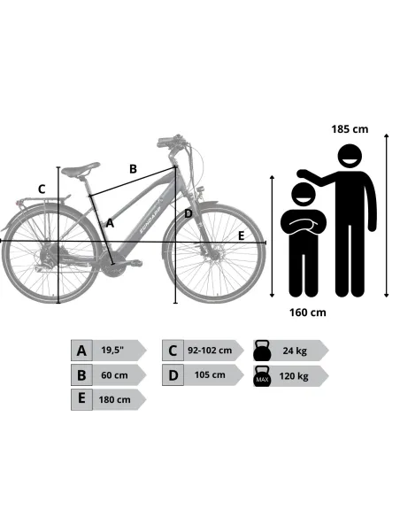 Rower Elektryczny Damski Męski Trekkingowy 28 250W Shimano Hydraulika ALU