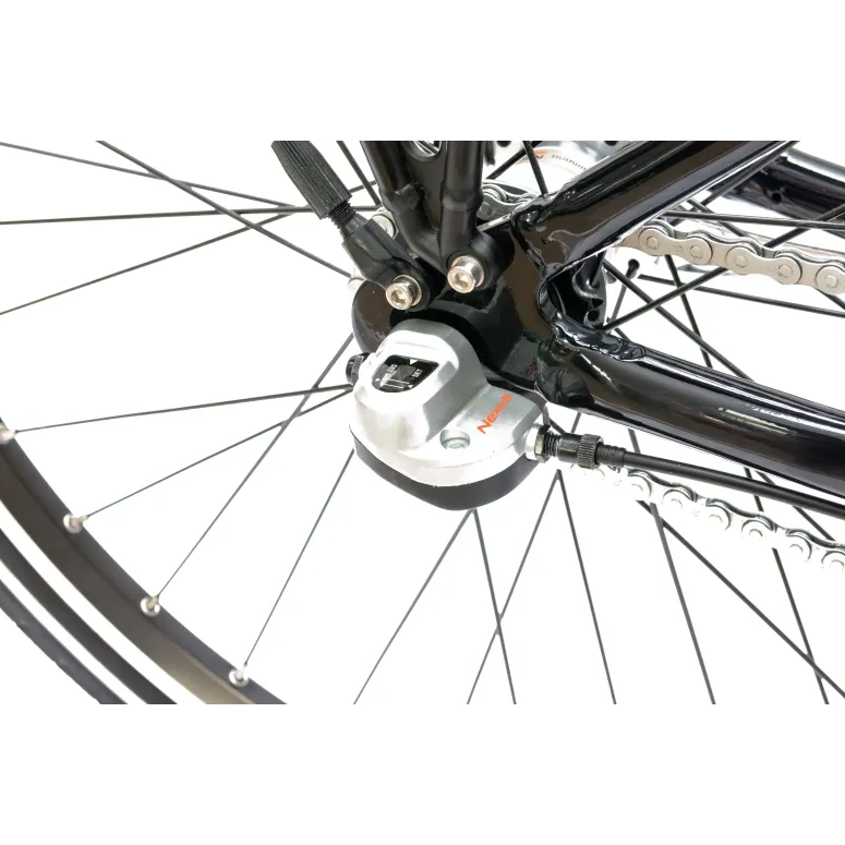 Rower Elektryczny Damski Miejski 26 SHIMANO Nexus 250 W Alu LCD Bagażnik
