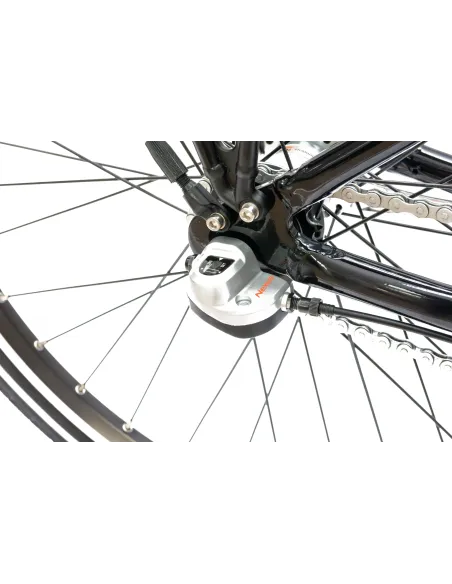 Rower Elektryczny Damski Miejski 26 SHIMANO Nexus 250 W Alu LCD Bagażnik