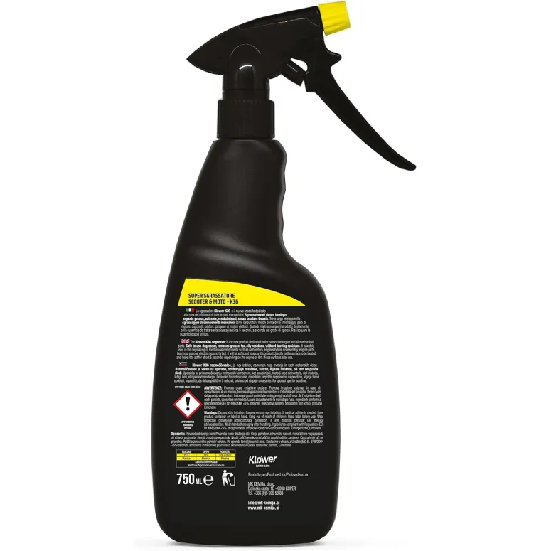 Płyn Odtłuszczający Spray Do Czyszczenia Silnika i Części Klower K36 750ml
