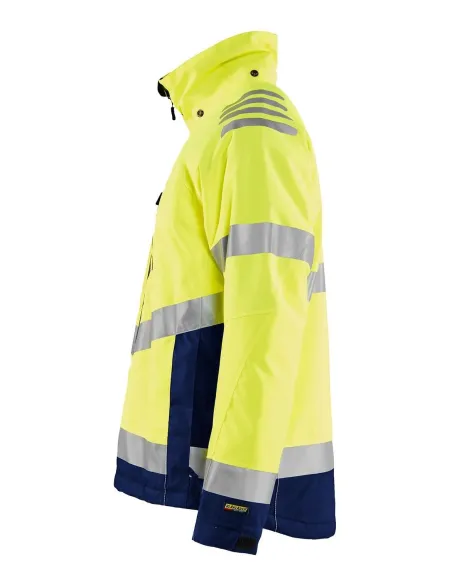 Kurtka Zimowa Męska Robocza Odblaskowa Blaklader 4780 Odpinany Kaptur r. M