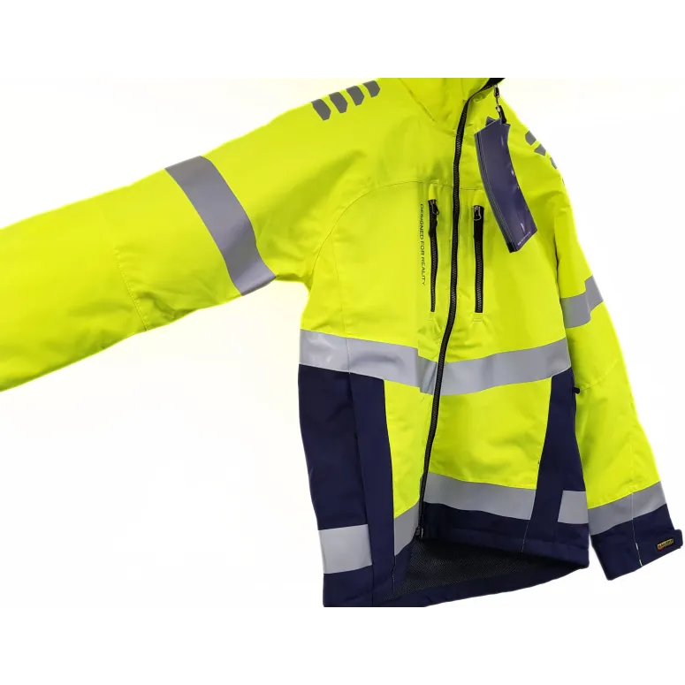 Kurtka Zimowa Męska Robocza Odblaskowa Blaklader 4780 Odpinany Kaptur r. M