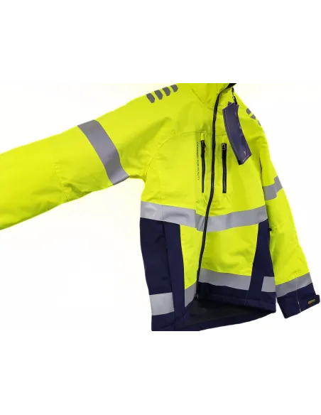 Kurtka Zimowa Męska Robocza Odblaskowa Blaklader 4780 Odpinany Kaptur r. M