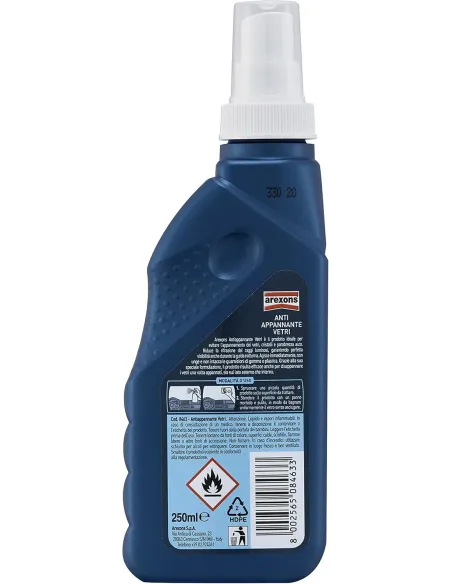 Preparat Do Czyszczenia Szyb Samochodowych Arexons Antiappante Vetri 250 ml