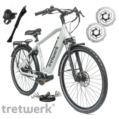 Rower Elektryczny Męski Damski Miejski 28" SHIMANO Nexus LCD 250W Aluminium