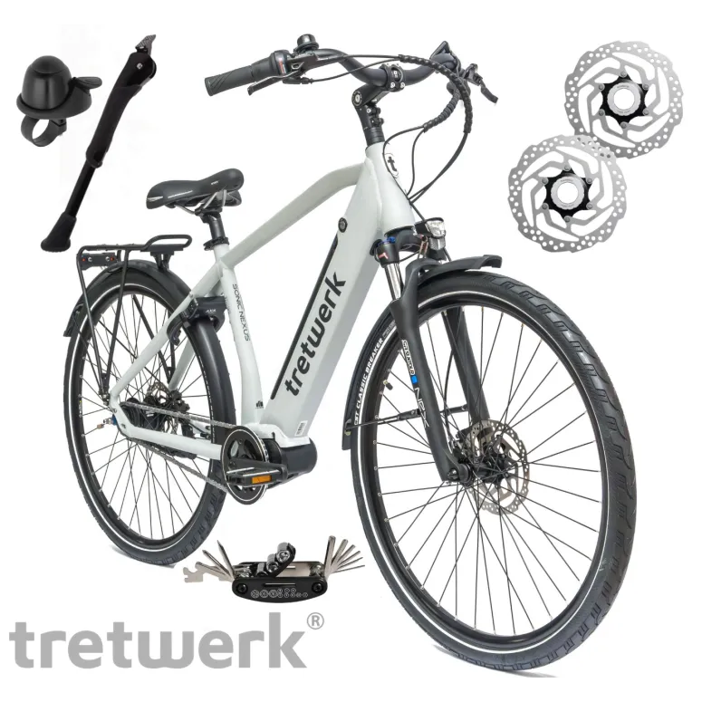 Rower Elektryczny Męski Damski Miejski 28" SHIMANO Nexus LCD 250W Aluminium