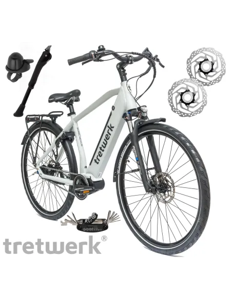 Rower Elektryczny Męski Damski Miejski 28" SHIMANO Nexus LCD 250W Aluminium