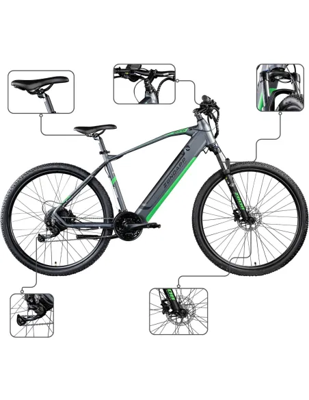 Rower Elektryczny Górski Męski Damski 29 MTB Shimano Altus 504Wh Hydraulika