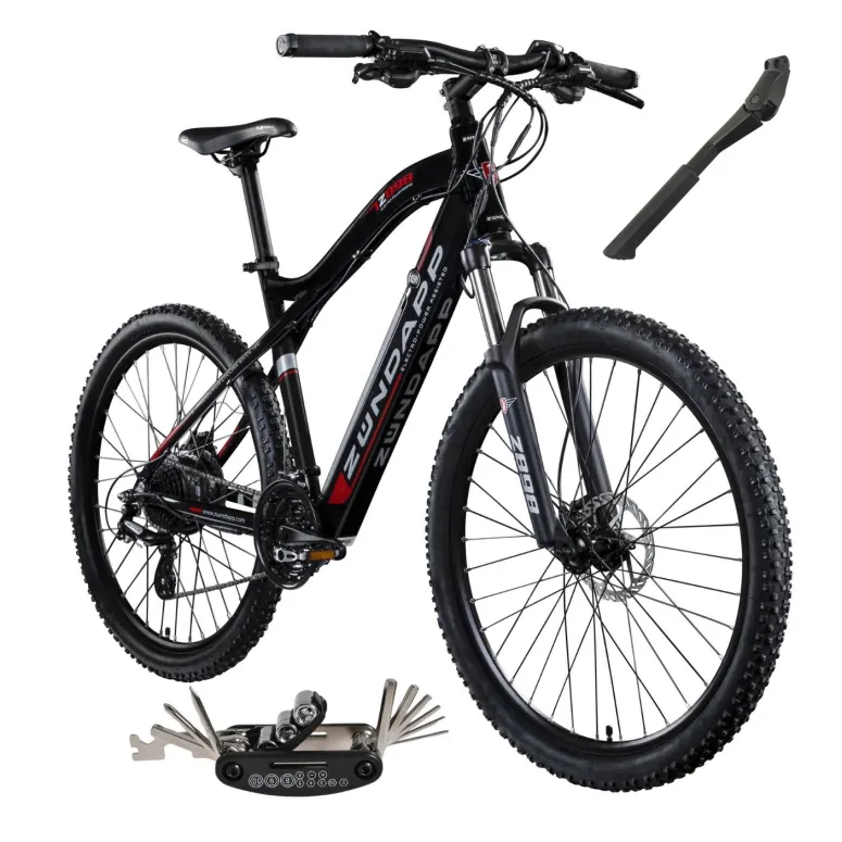 Elektryczny Rower Górski 27,5 Męski Damski MTB Tarcze ALU Cyngle Stopka